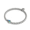 Cerf-volant | Argent | Émail | Bracelet à breloques en cristal